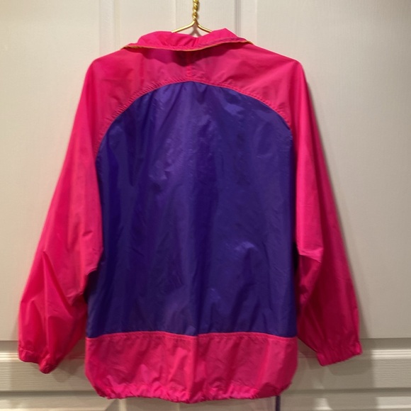 Vintage 80s 90s Neon Colorblock Windbreaker Pullover DKP Sport Mode Unisex - Picture 10 of 13